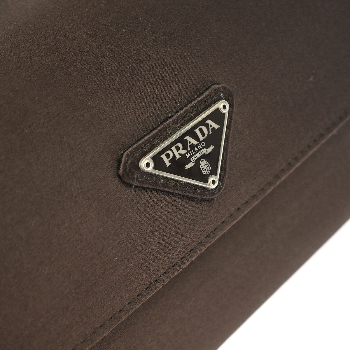 Prada Brown Satin Handbag