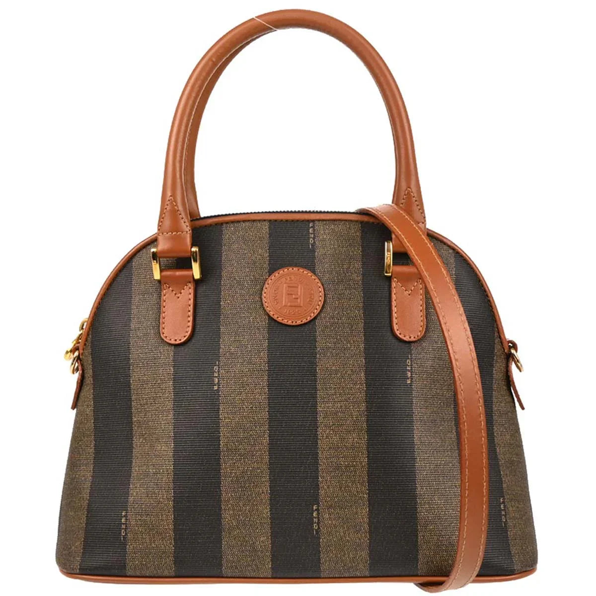 Fendi Pequin 2way Shoulder Handbag