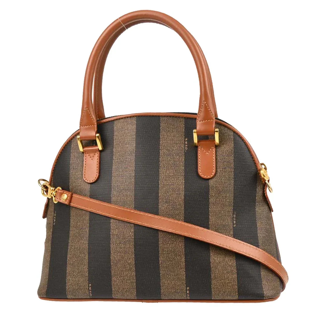 Fendi Pequin 2way Shoulder Handbag