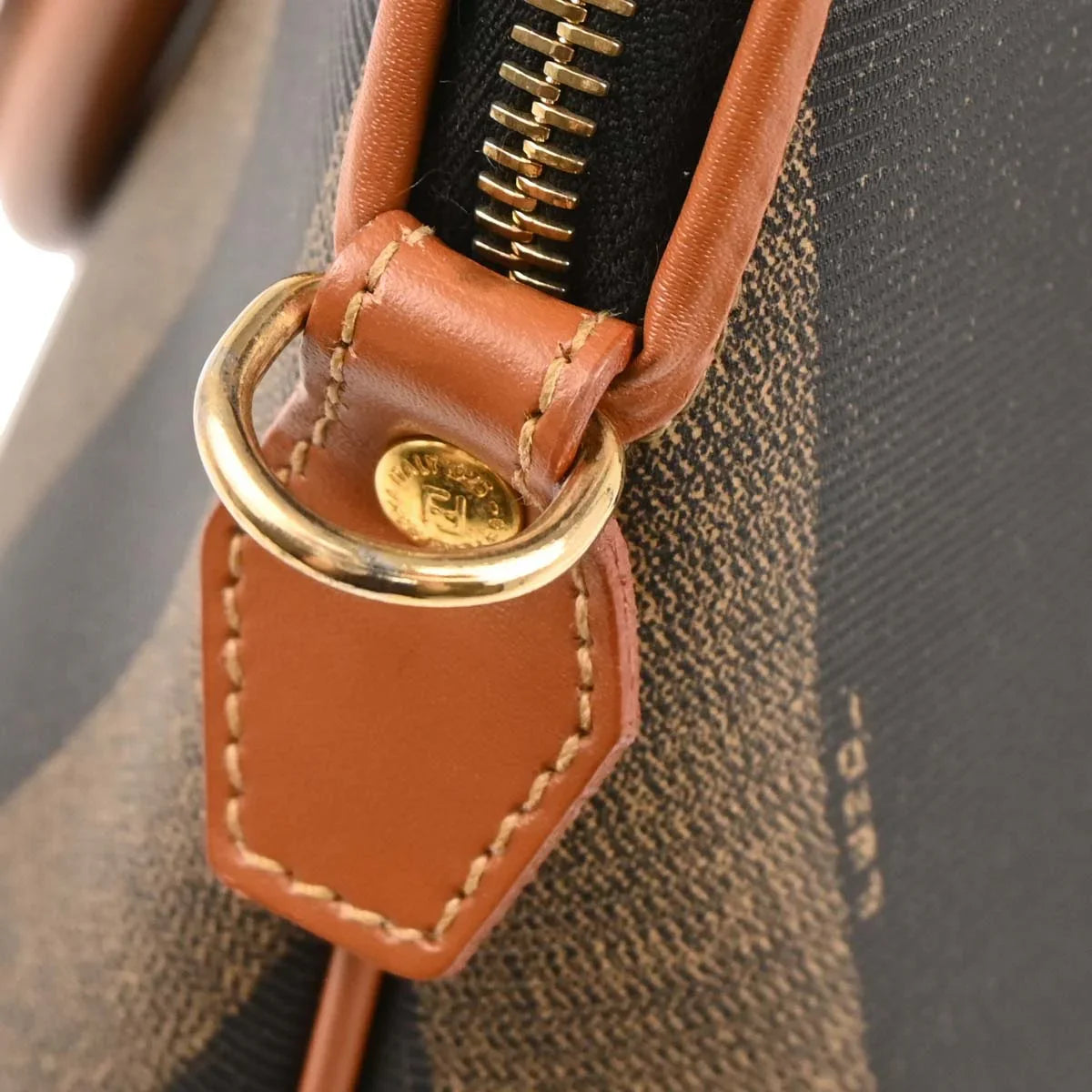 Fendi Pequin 2way Shoulder Handbag