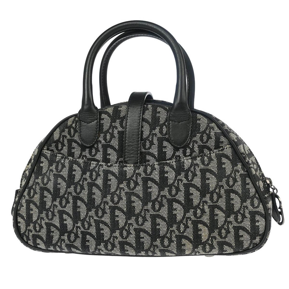 Christian Dior Black Double Saddle Trotter Handbag