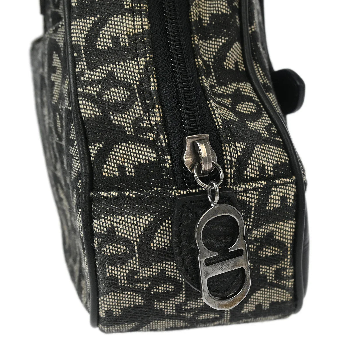 Christian Dior Black Double Saddle Trotter Handbag