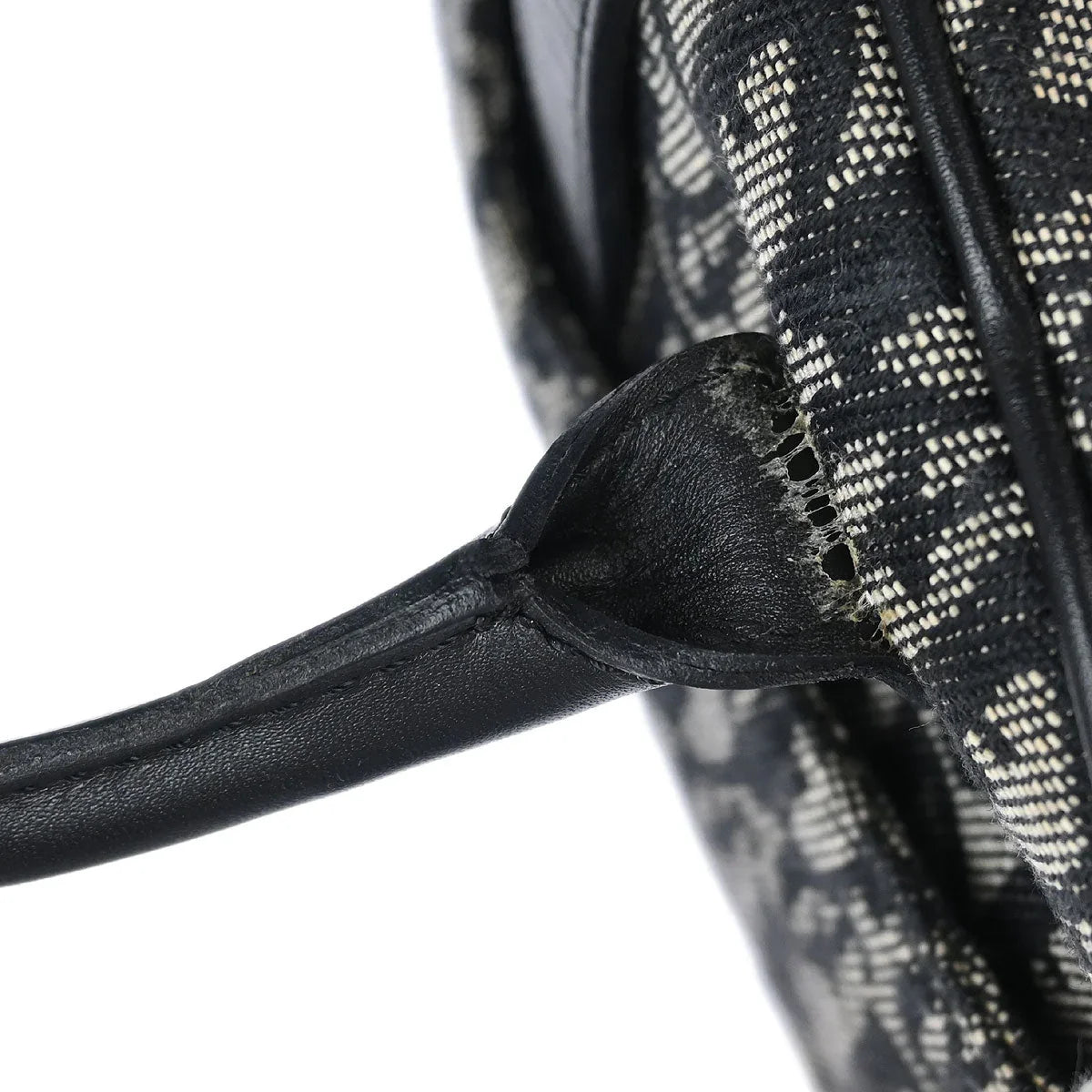 Christian Dior Black Double Saddle Trotter Handbag