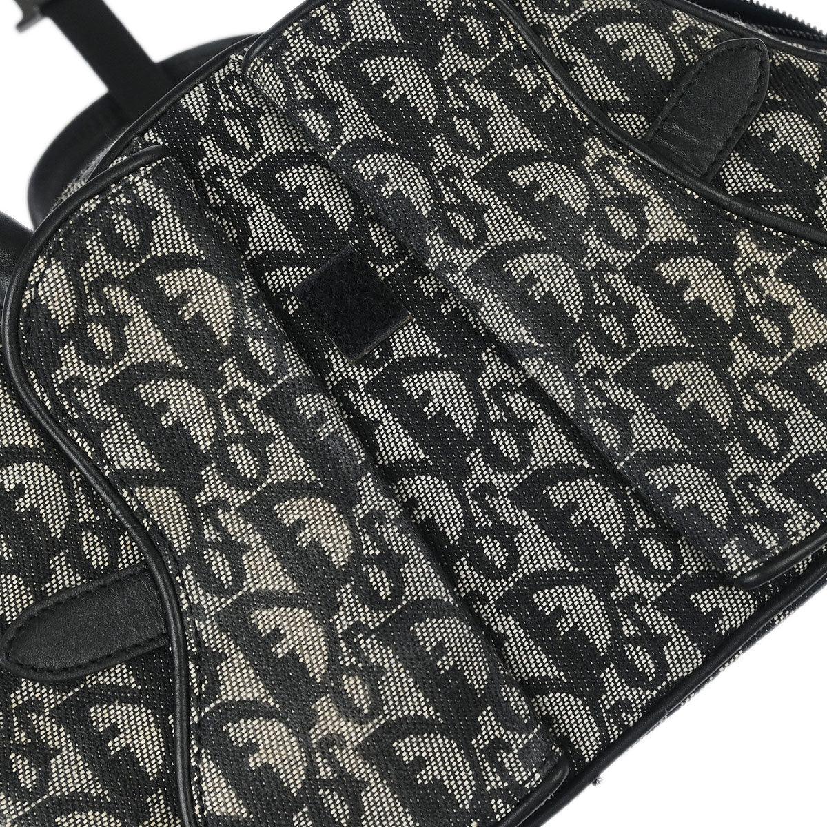 Christian Dior Black Double Saddle Trotter Handbag