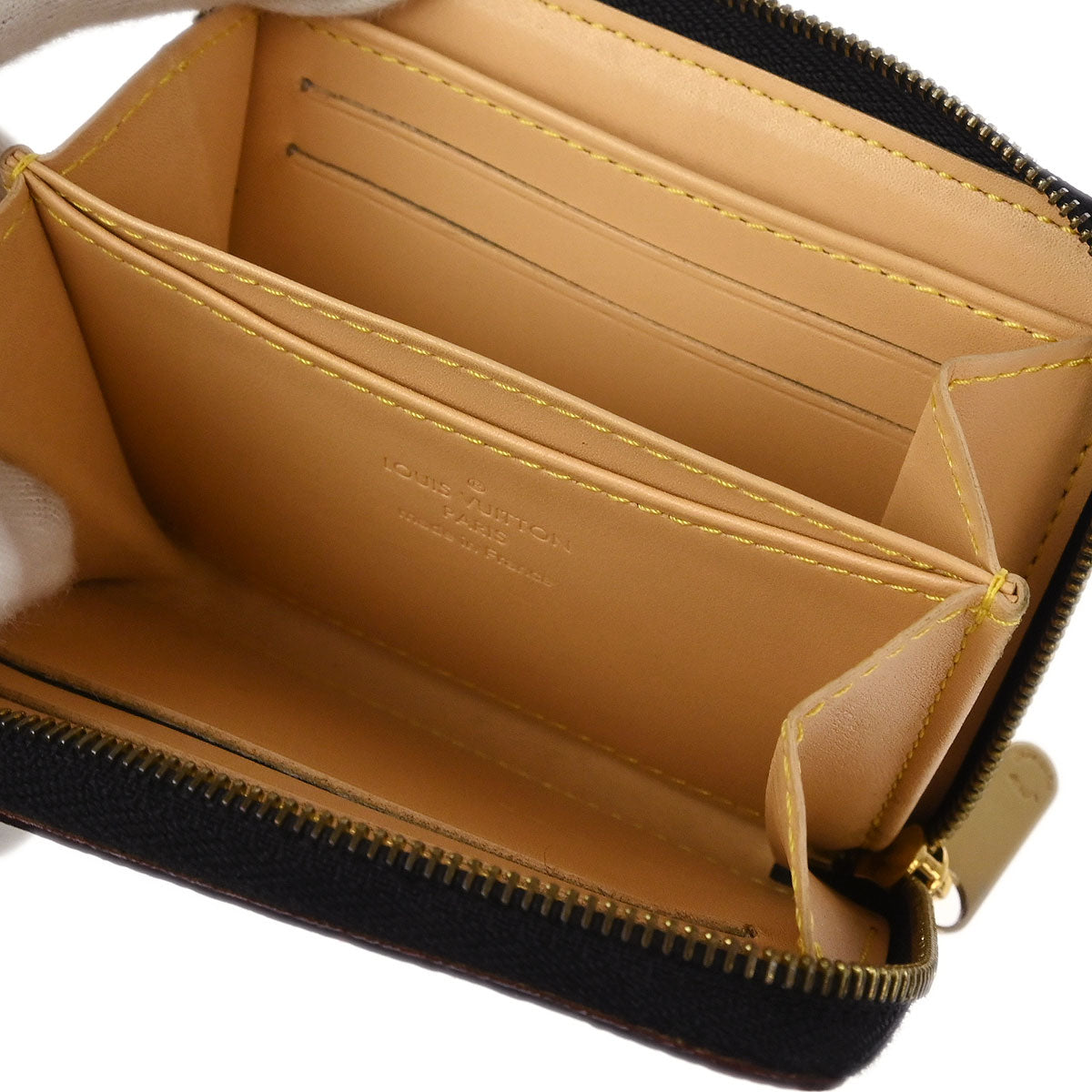 Louis Vuitton 2008 Black Multicolor Zippy Coin Purse Wallet M66549