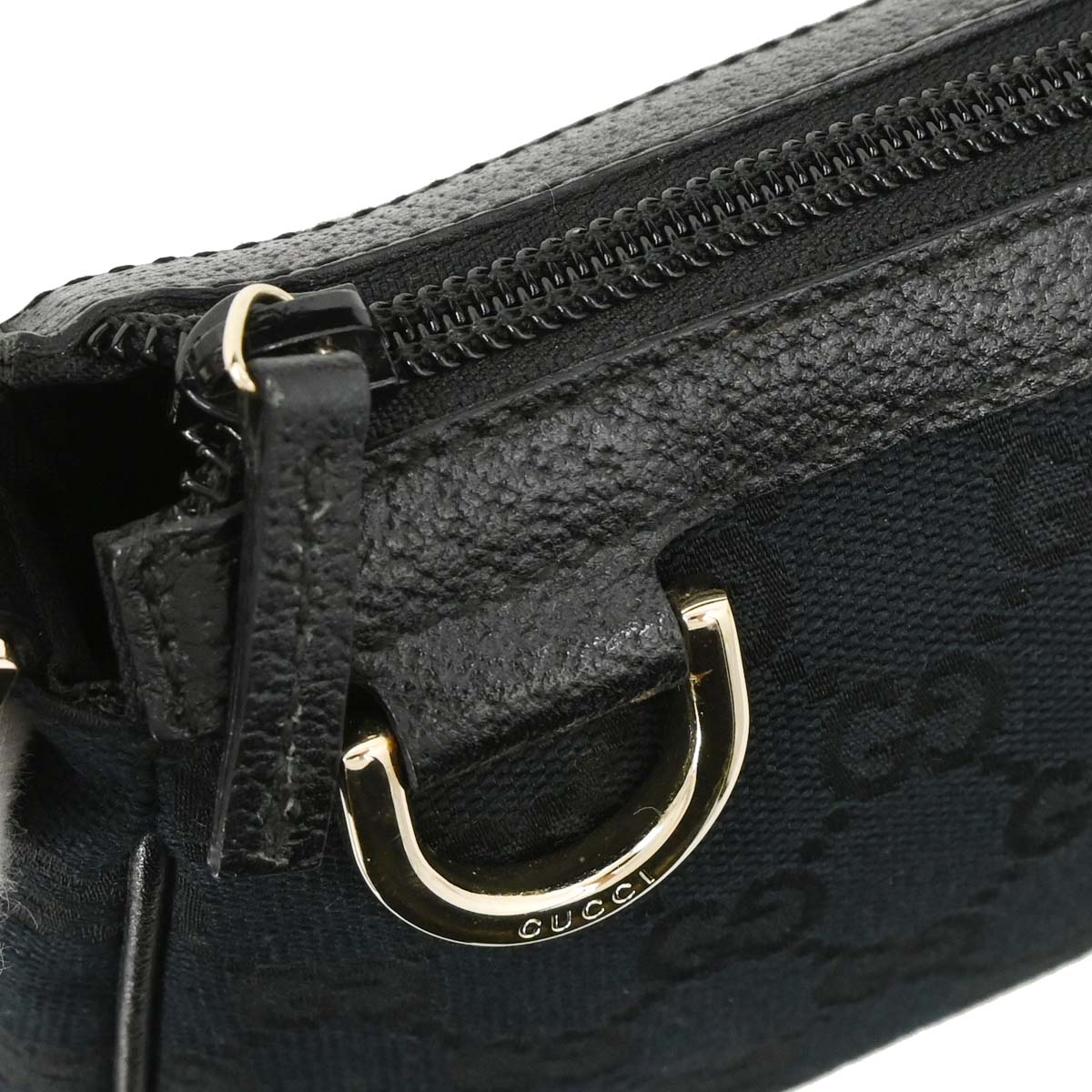 Gucci Black Canvas GG Handbag