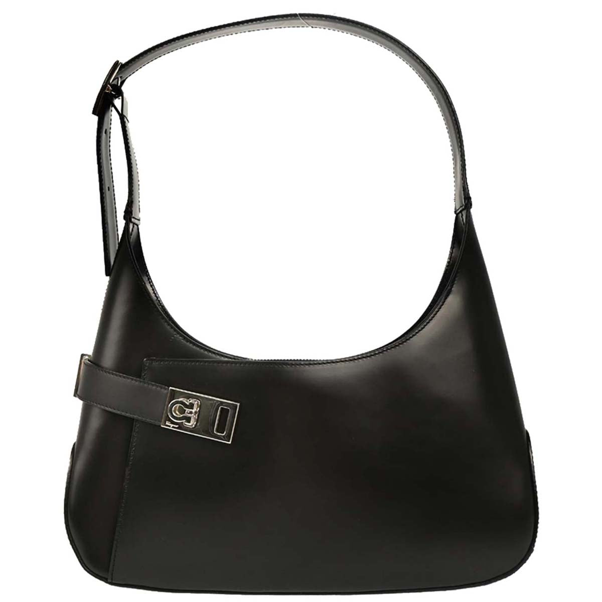 Salvatore Ferragamo Black Leather Handbag