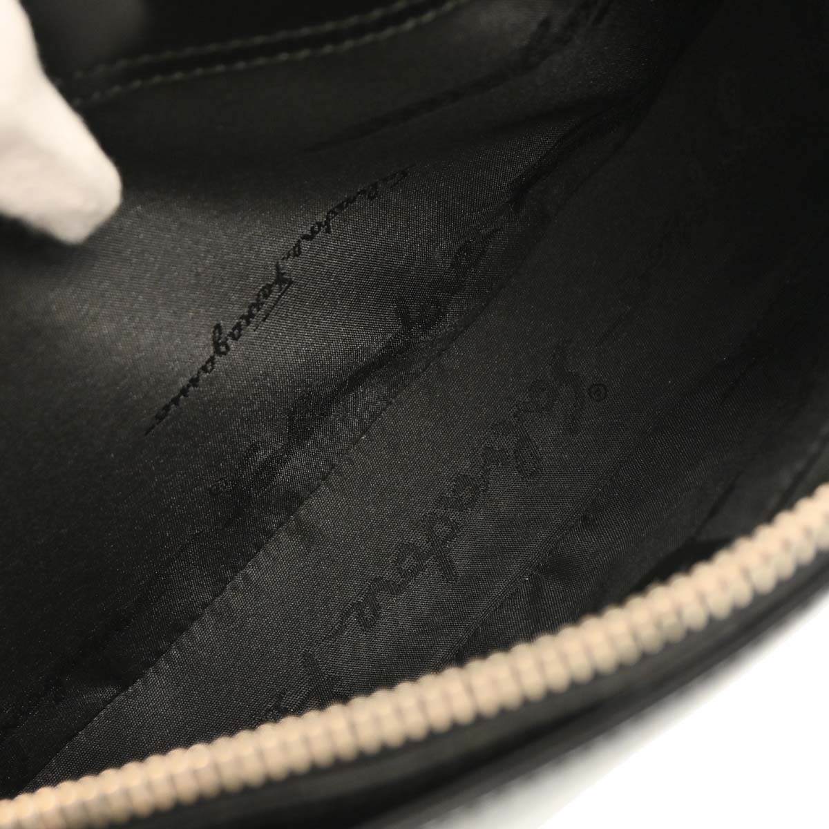 Salvatore Ferragamo Black Leather Handbag