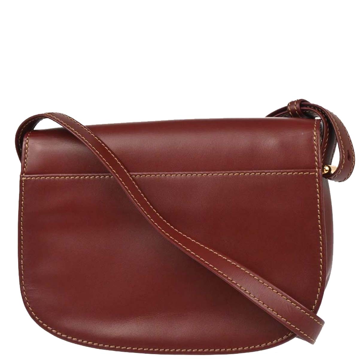 Cartier Bordeaux Leather Must de Cartier Shoulder Bag
