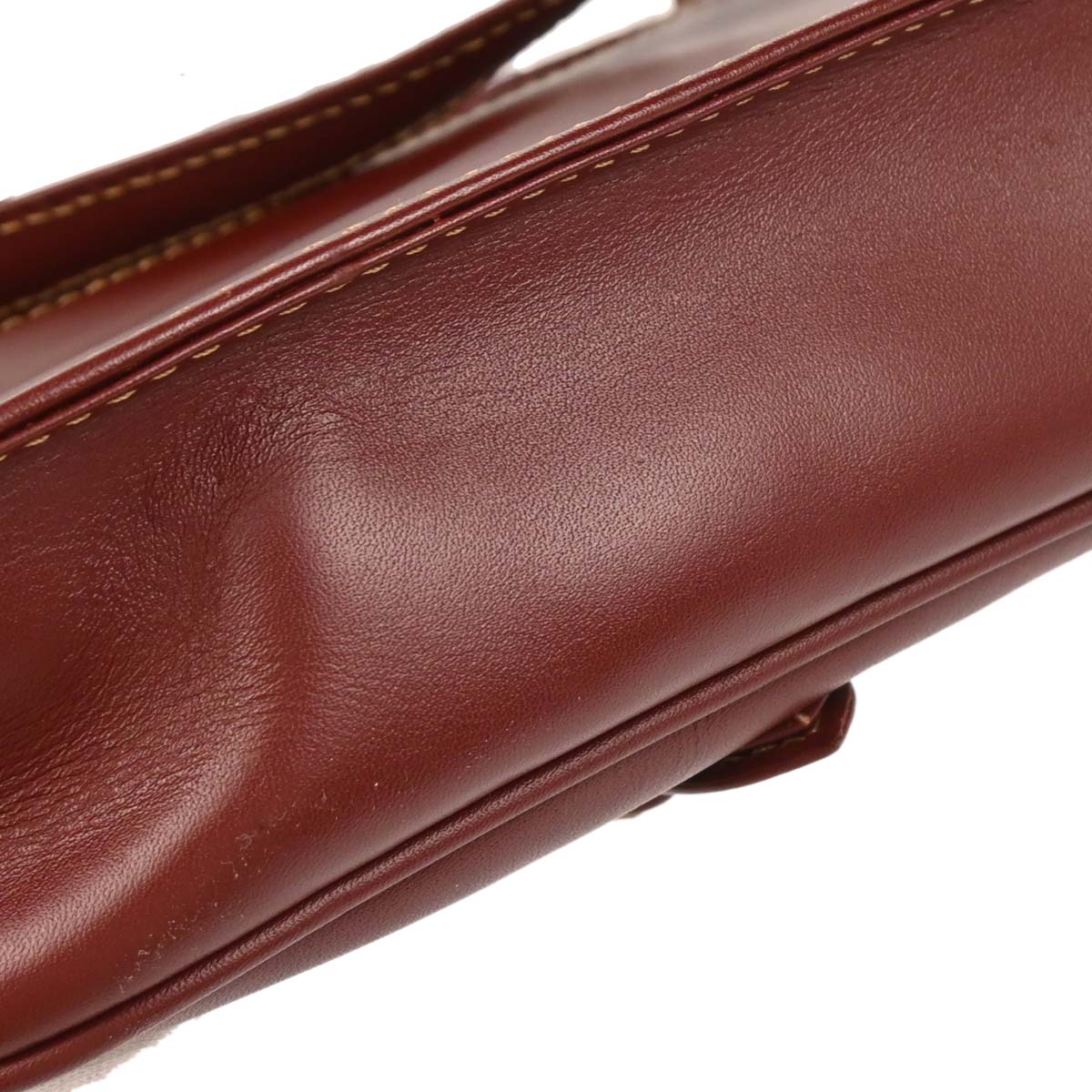 Cartier Bordeaux Leather Must de Cartier Shoulder Bag