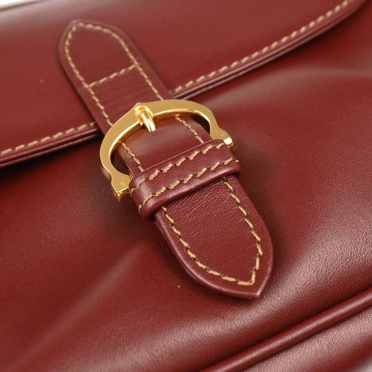 Cartier Bordeaux Leather Must de Cartier Shoulder Bag
