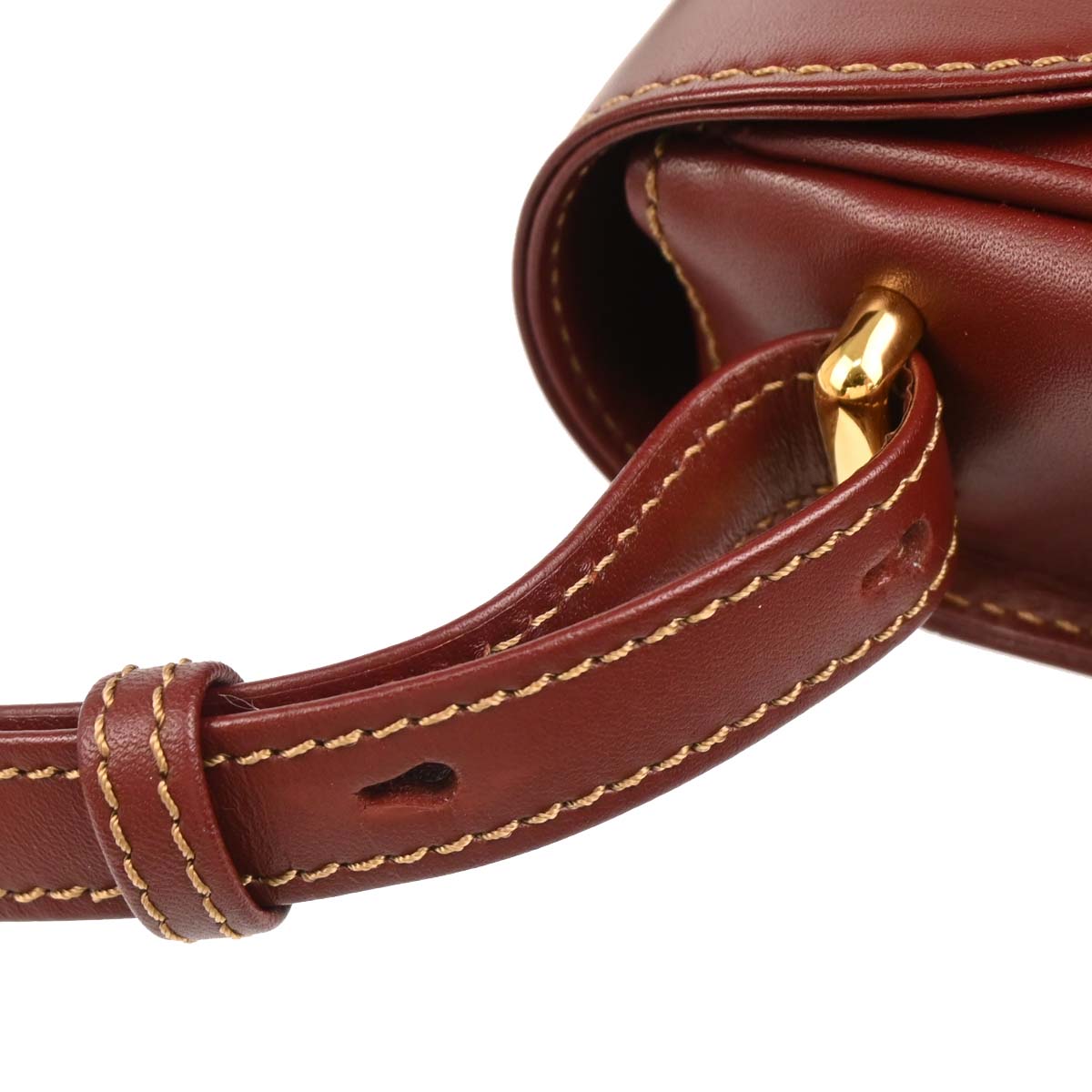 Cartier Bordeaux Leather Must de Cartier Shoulder Bag