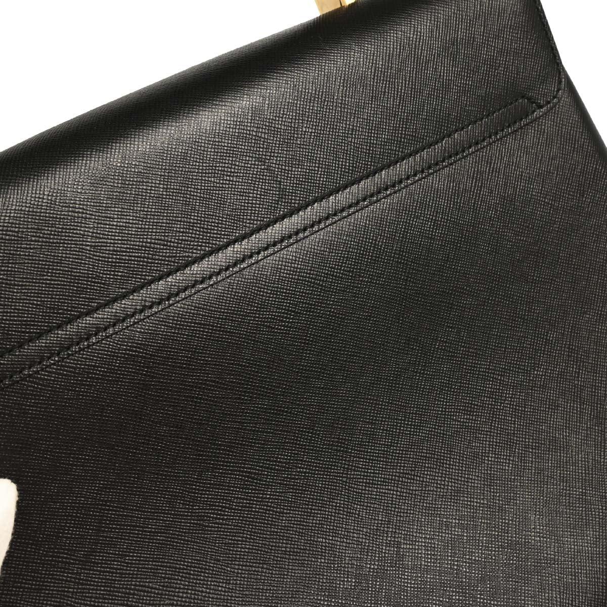 Salvatore Ferragamo Black Leather Gancini 2way Shoulder Handbag