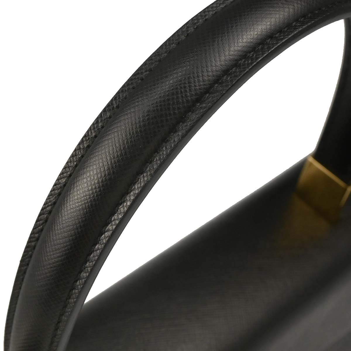Salvatore Ferragamo Black Leather Gancini 2way Shoulder Handbag