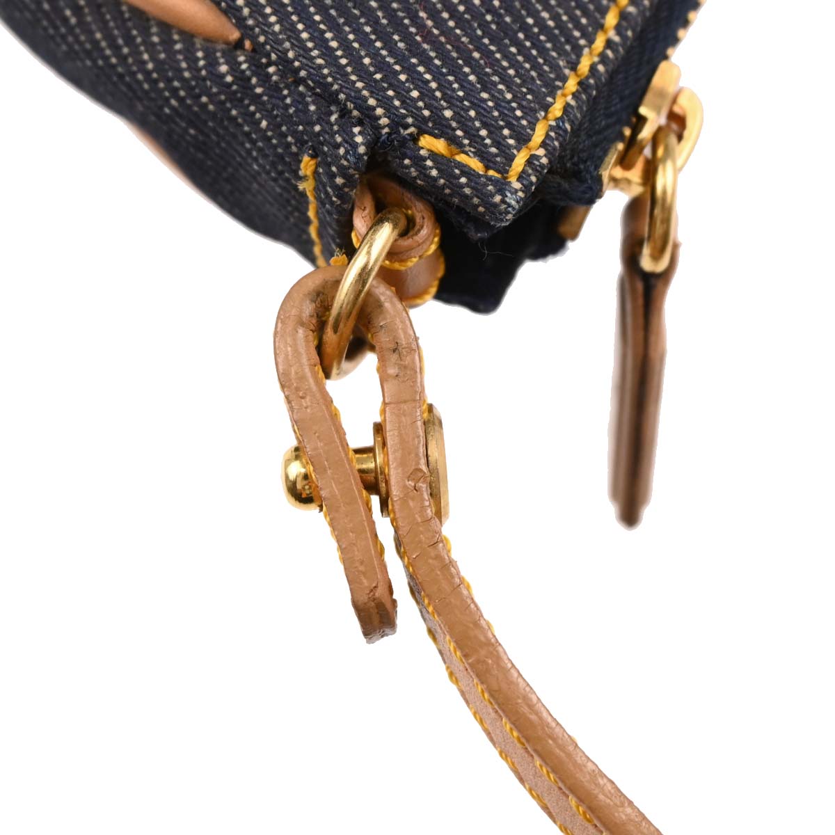 Christian Dior 1991 Navy Denim Saddle Handbag