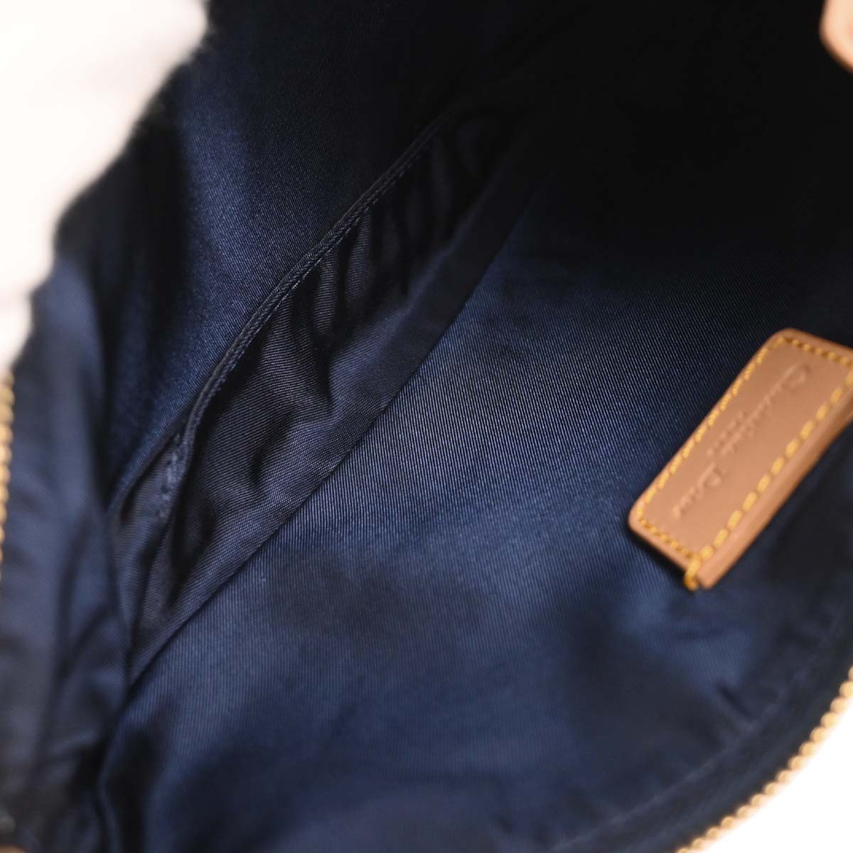 Christian Dior 1991 Navy Denim Saddle Handbag