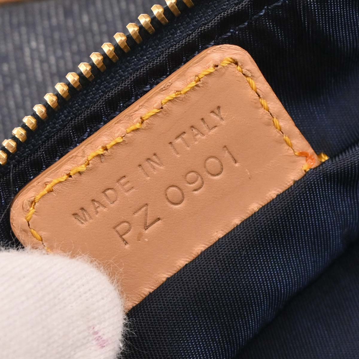 Christian Dior 1991 Navy Denim Saddle Handbag