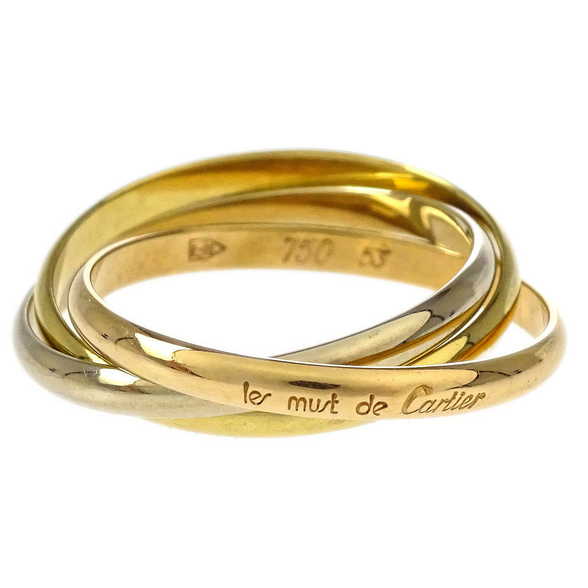 Cartier Trinity Ring 750 #53 A8981E
