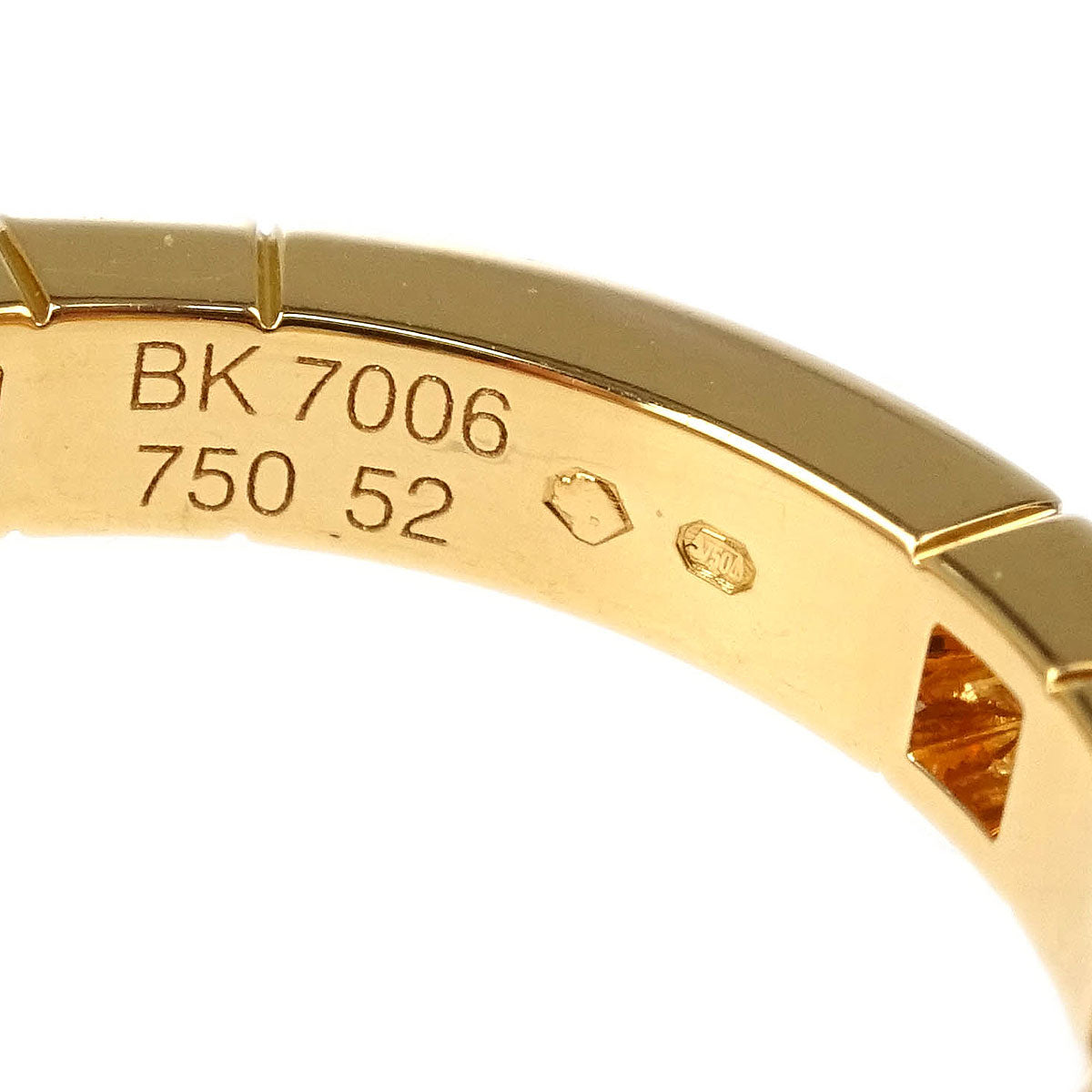 Cartier Lanieres Half Ring Gold 750 Diamond #52 BK7006