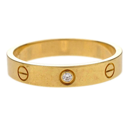 Cartier Mini Love Ring Gold 750 Diamond #63 #62 BV5119
