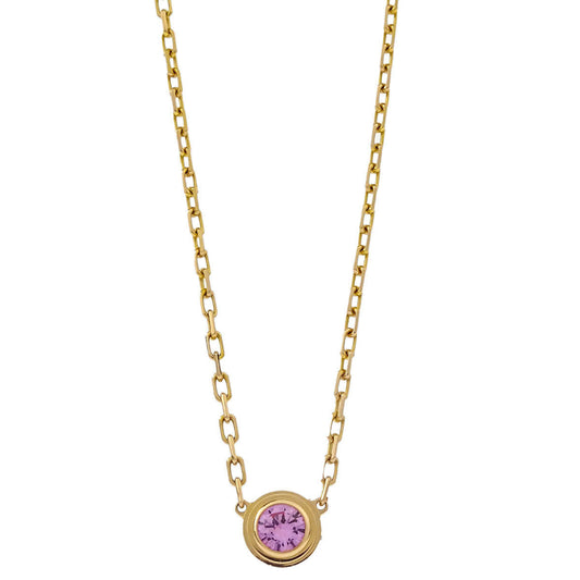 Cartier d'Amour Pendant Necklace Sapphire 750 ATL370 Gold