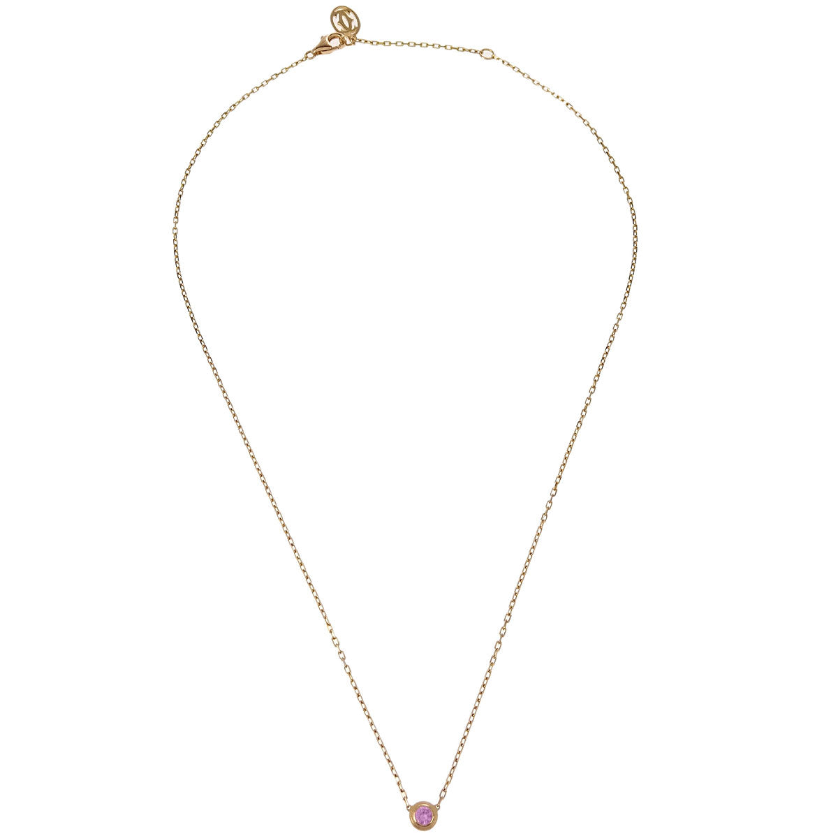 Cartier d'Amour Pendant Necklace Sapphire 750 ATL370 Gold