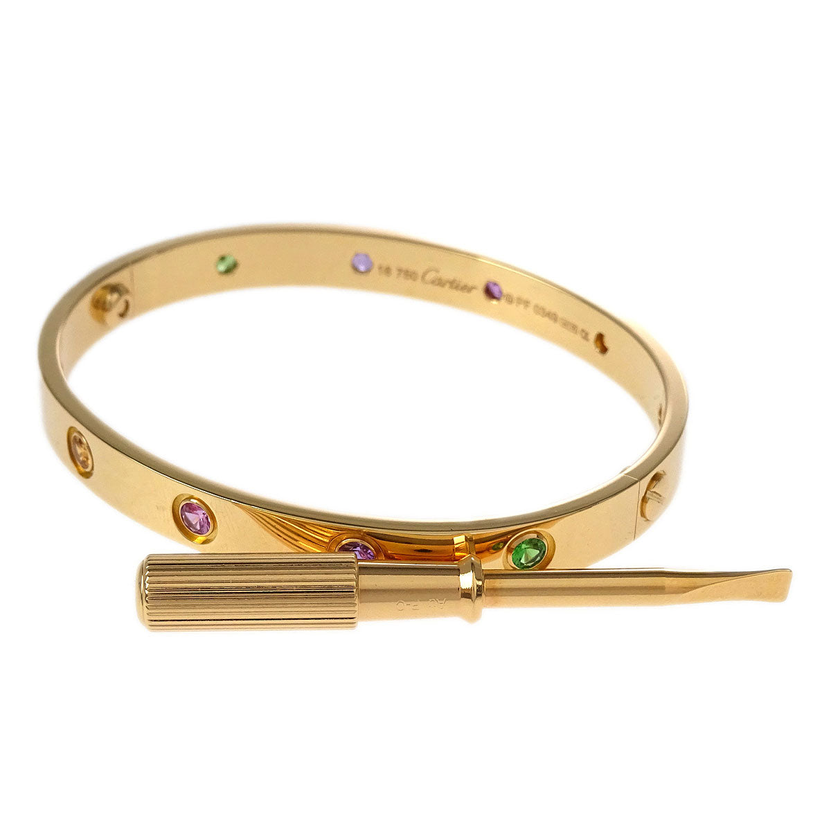 Cartier Love Bracelet Bangle PF0349 750 #16 Sapphire Garnet Amethyst