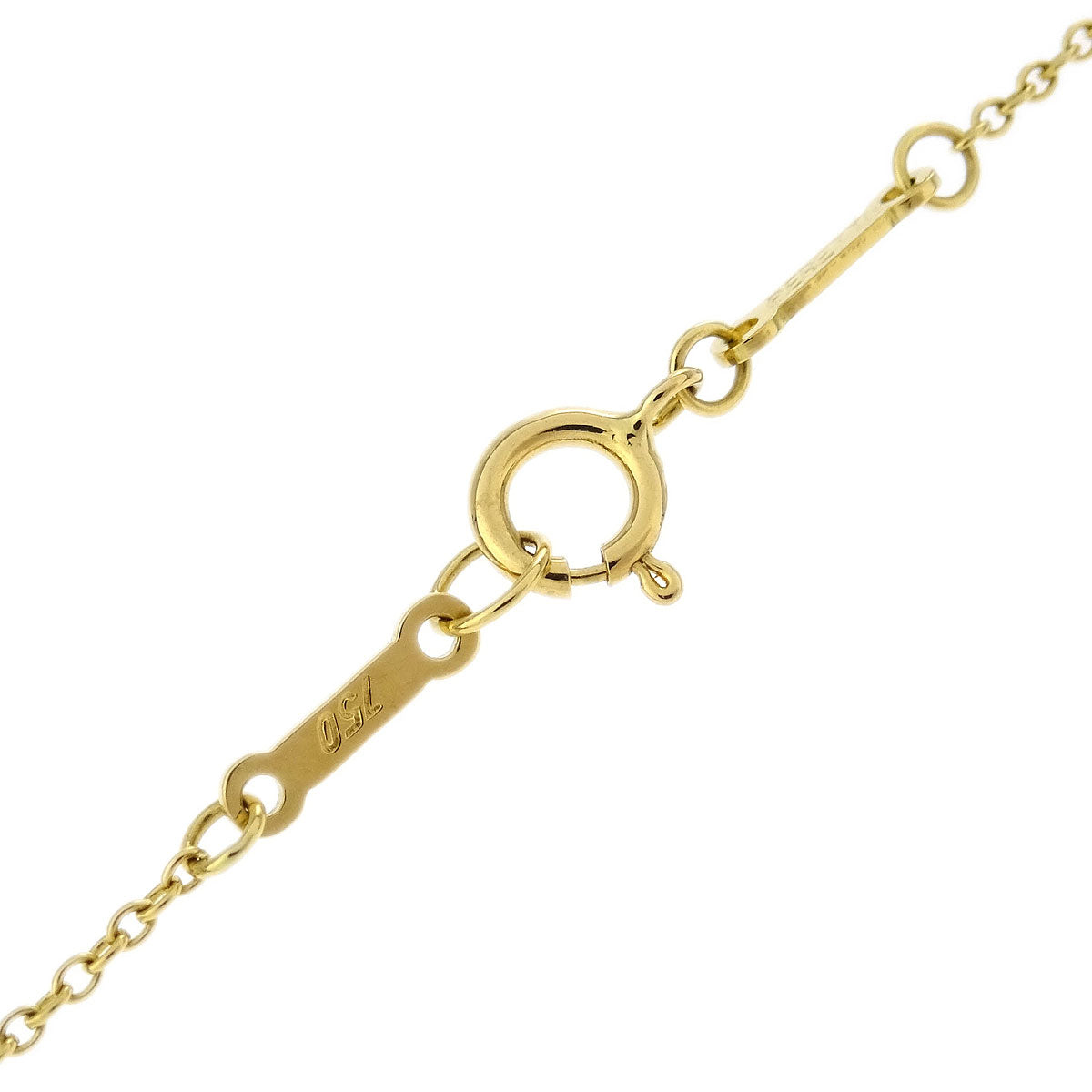 Tiffany & Co. Open Heart Pendant Necklace 750 Diamond Gold