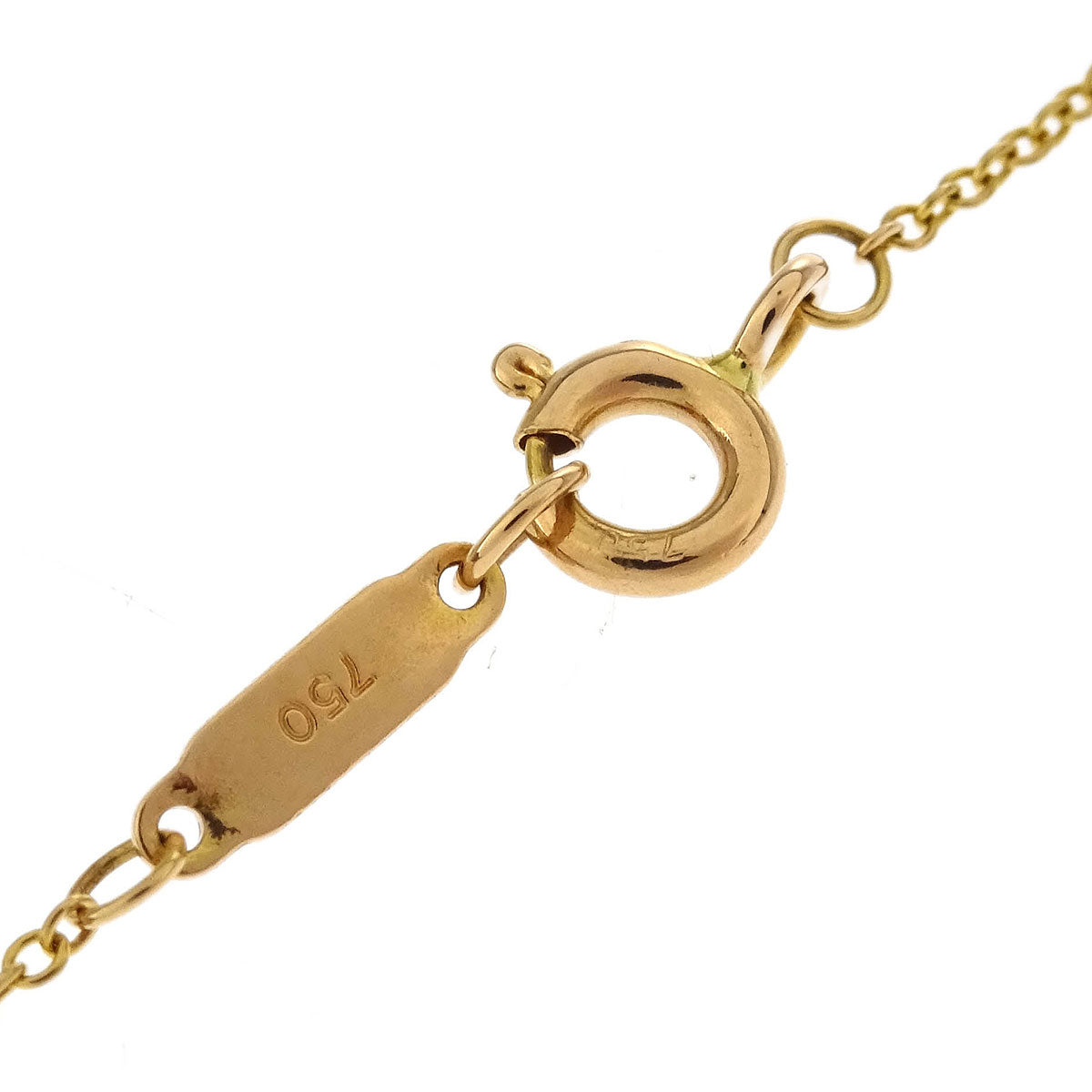 Tiffany & Co. Heart Key Pendant Necklace 750 Gold