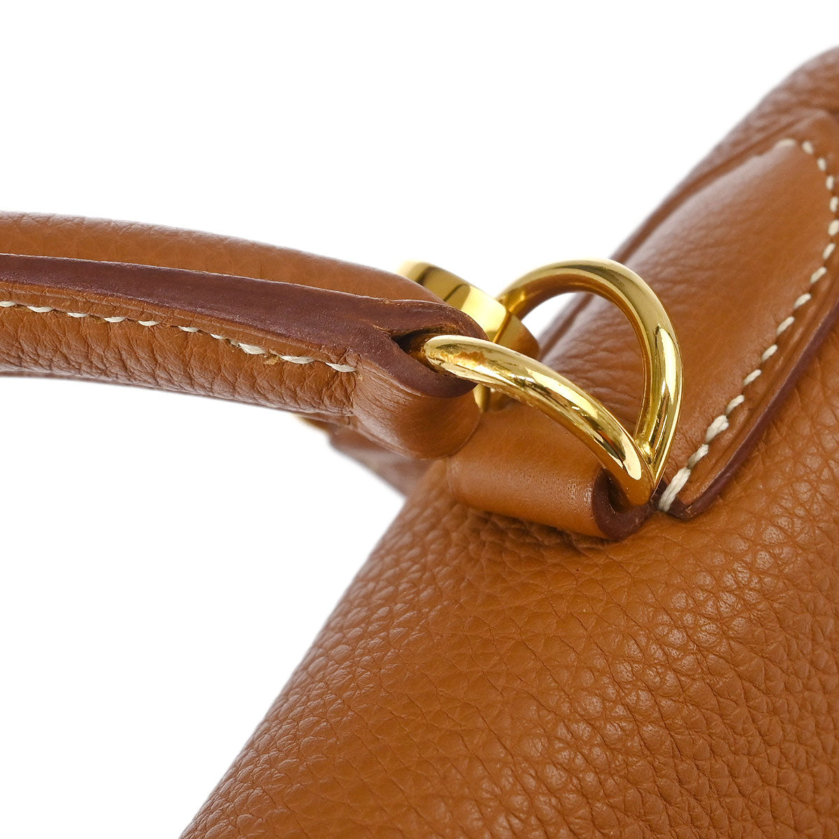 Hermes 2002 Gold Togo Kelly 32 Retourne 2way Shoulder Handbag