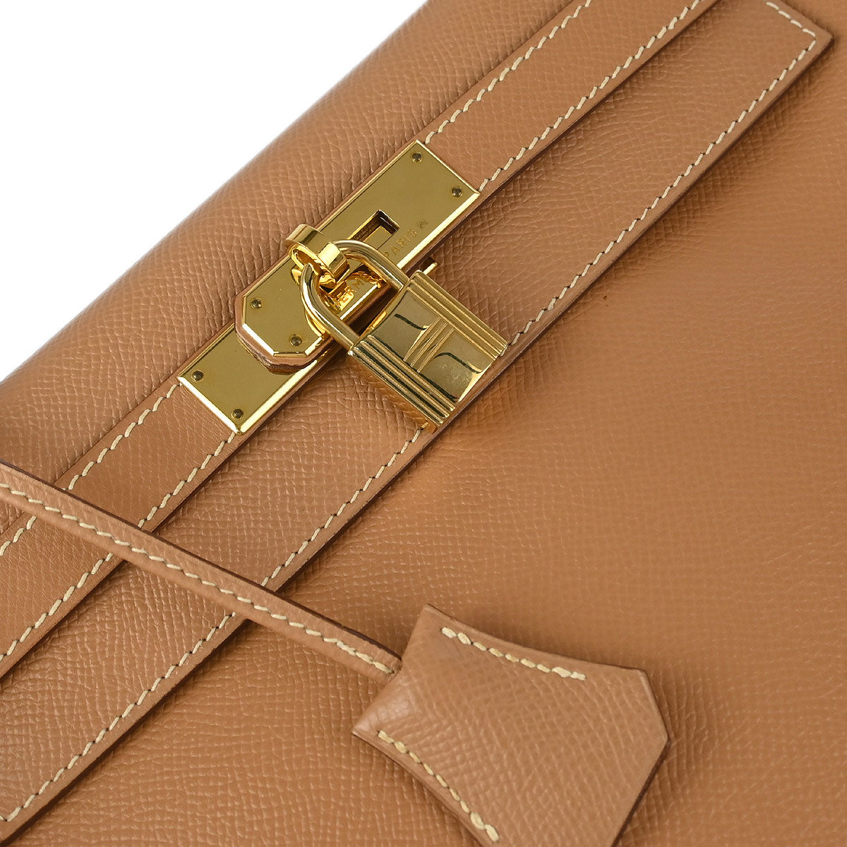 Hermes 2000 Natural Courchevel Kelly 28 Retourne 2way Shoulder Handbag