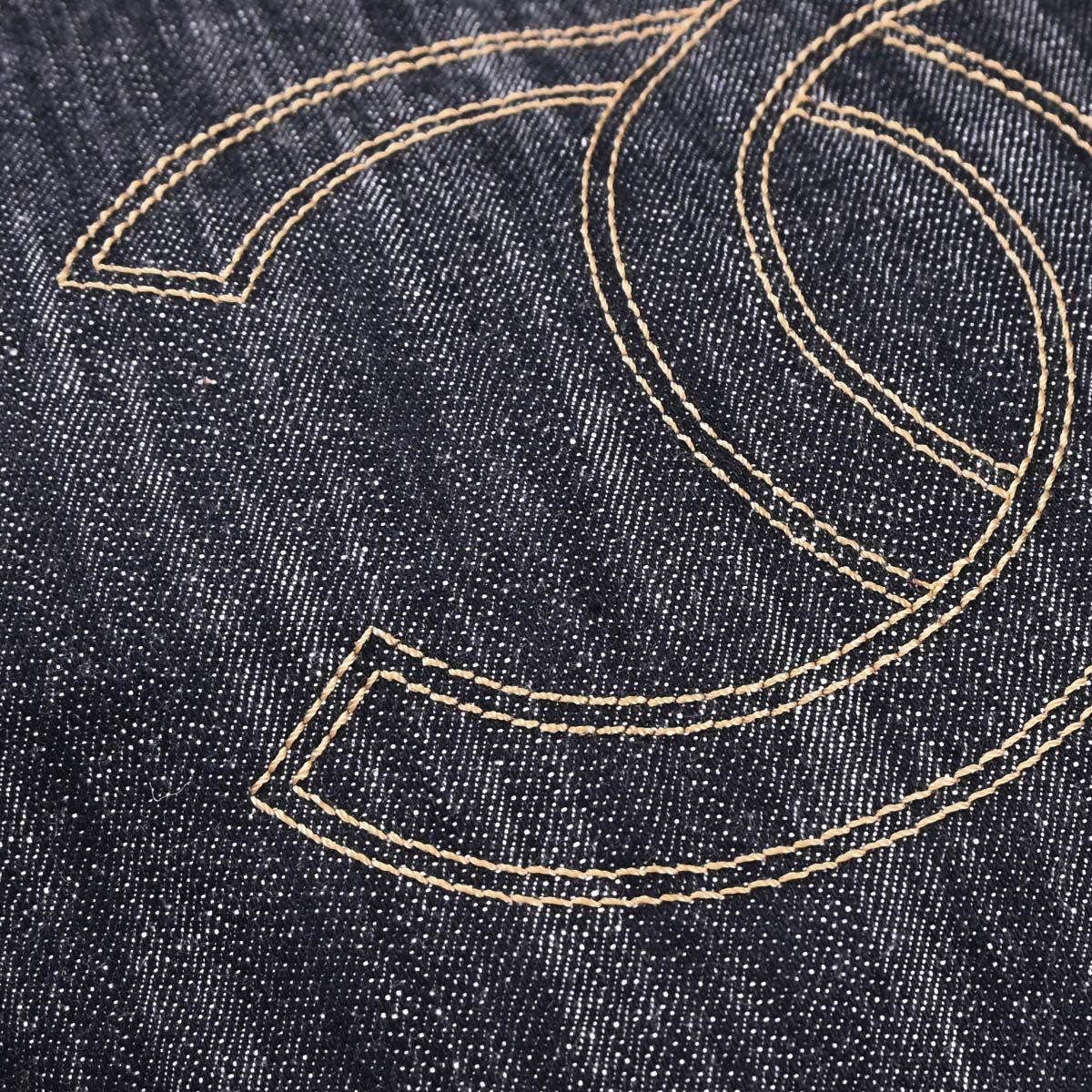 Chanel 2006-2008 Navy Denim Tote Handbag