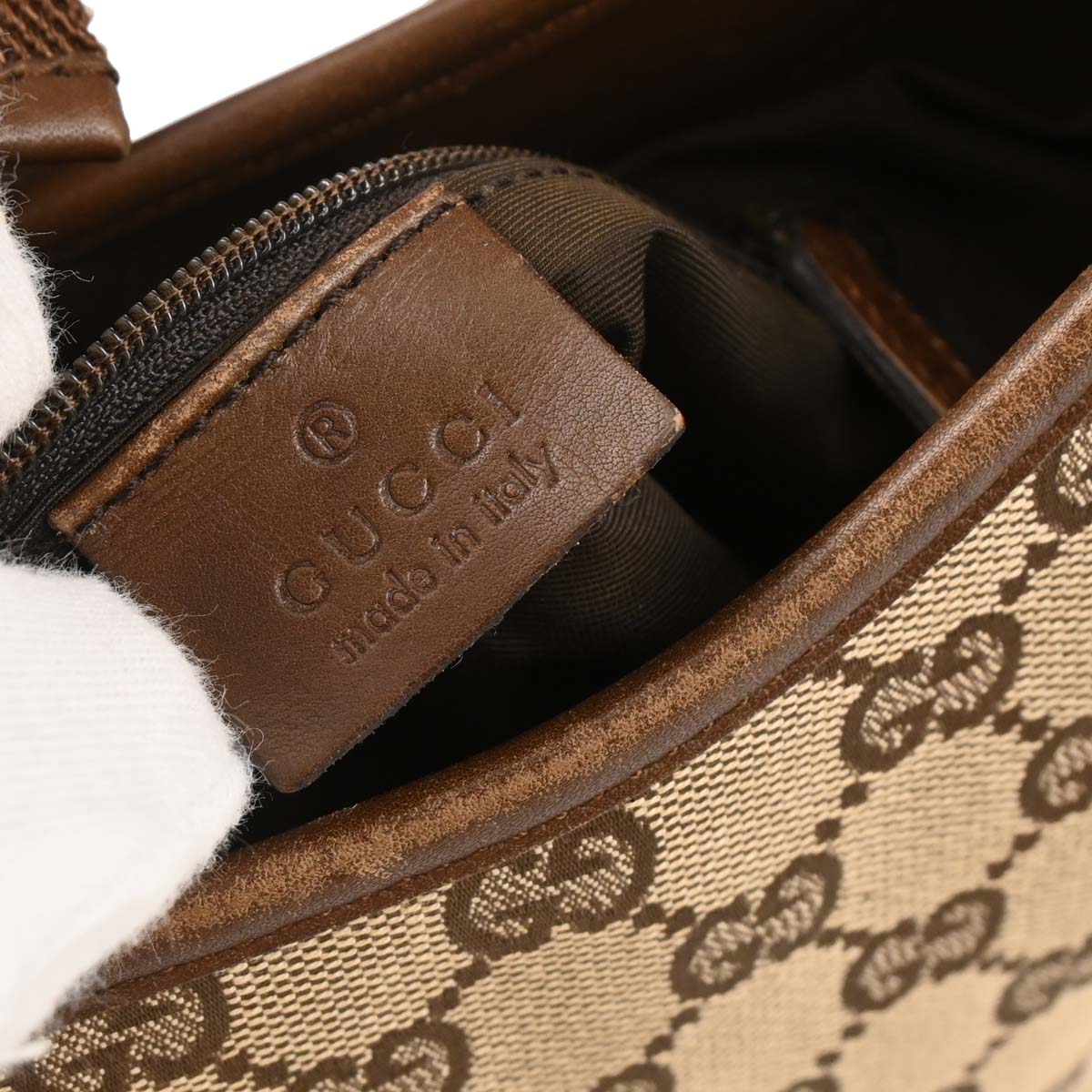 Gucci Beige GG Hobo Handbag