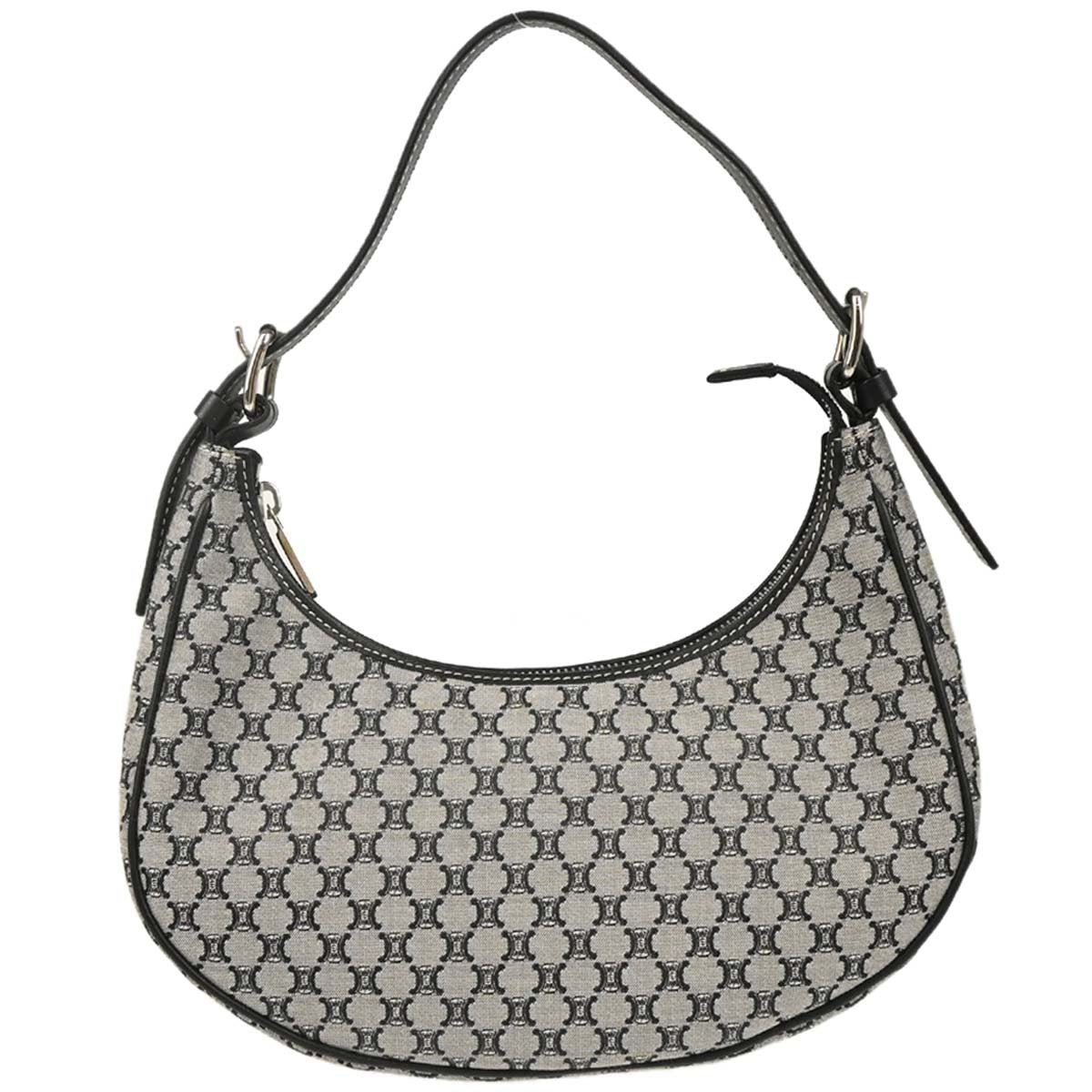 Celine Gray Canvas Macadam Handbag