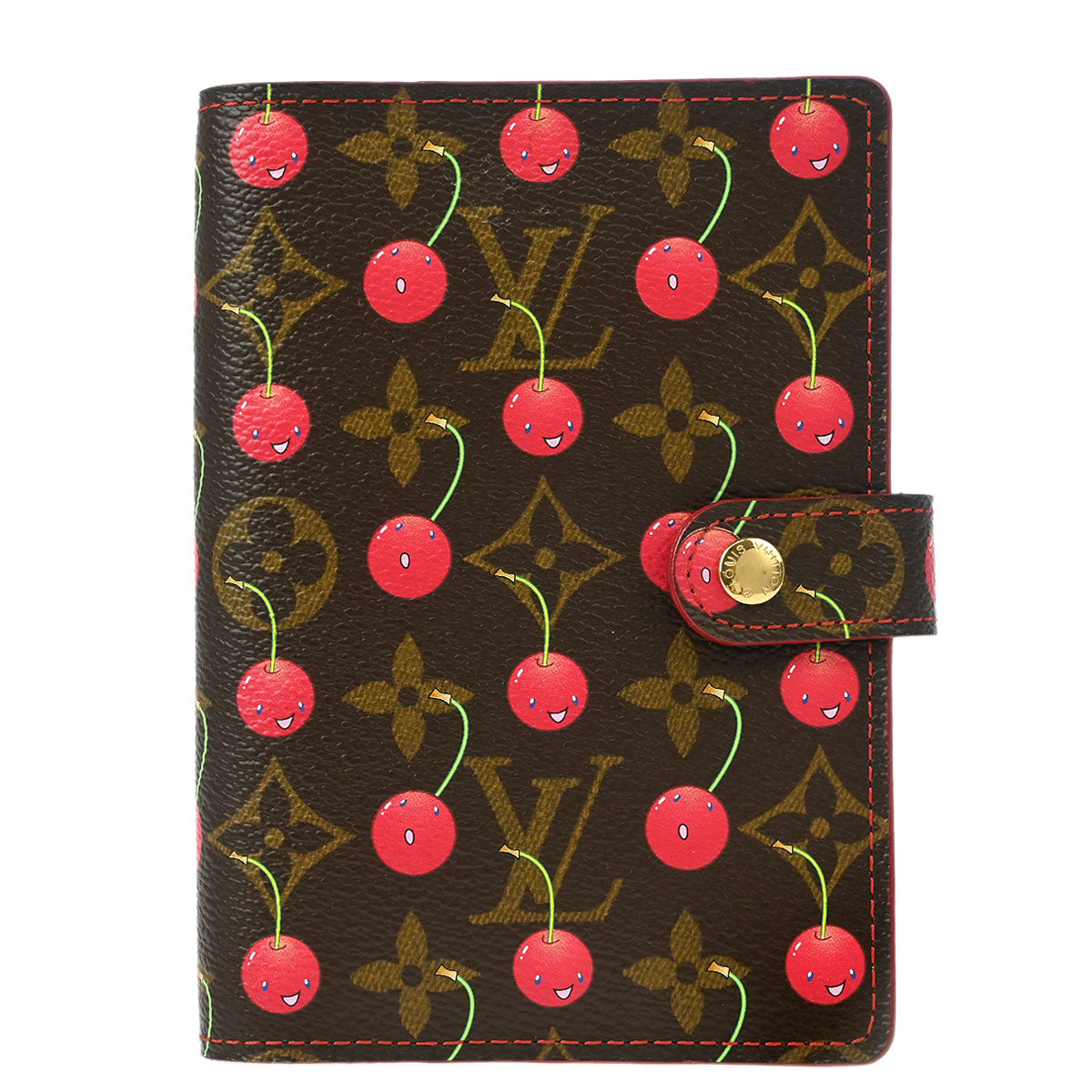 Louis Vuitton 2005 Monogram Cherry Agenda PM Note Book Cover R21023
