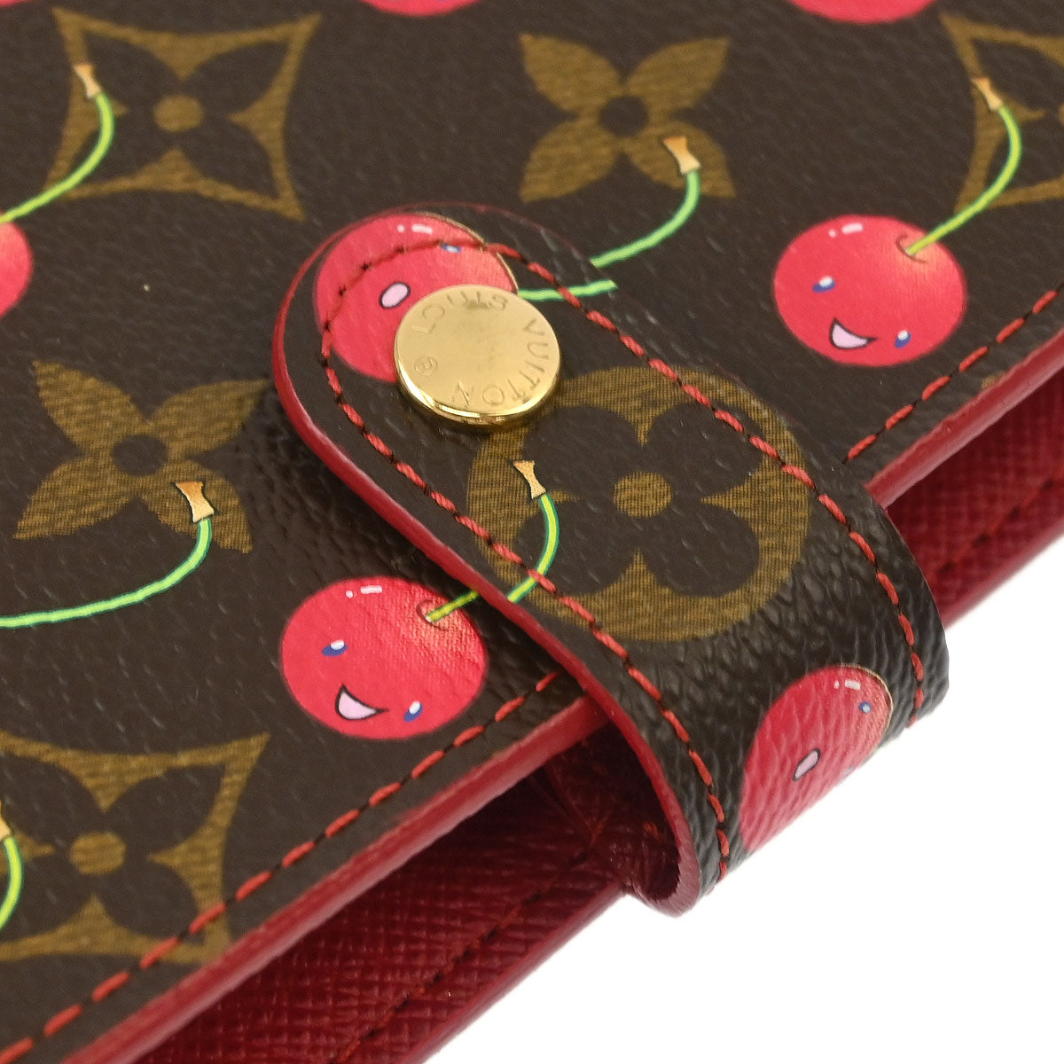 Louis Vuitton 2005 Monogram Cherry Agenda PM Note Book Cover R21023