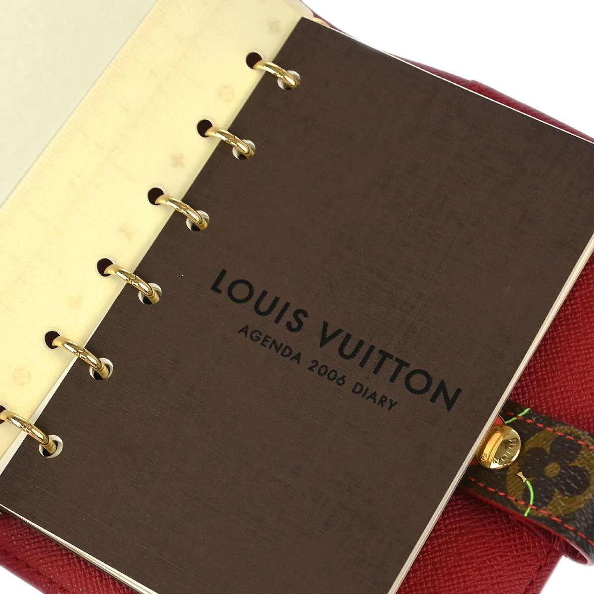 Louis Vuitton 2005 Monogram Cherry Agenda PM Note Book Cover R21023