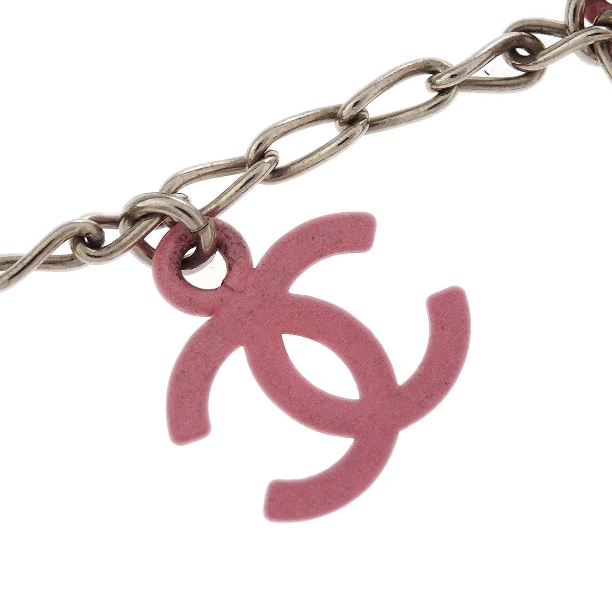Chanel Silver CC Charm Bracelet
