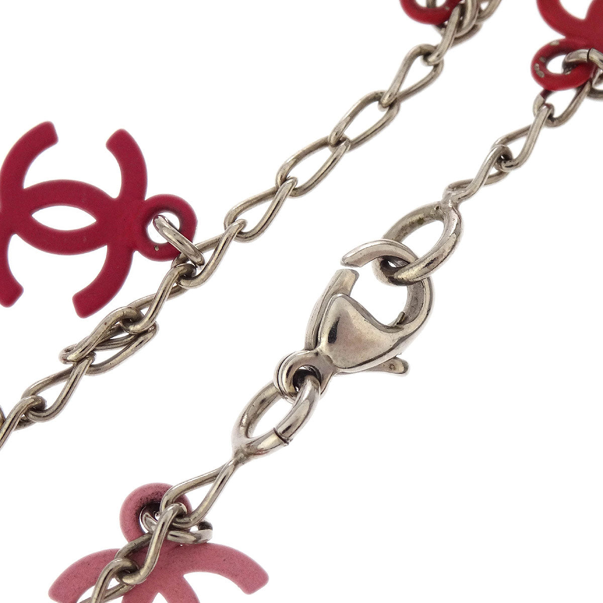 Chanel Silver CC Charm Bracelet