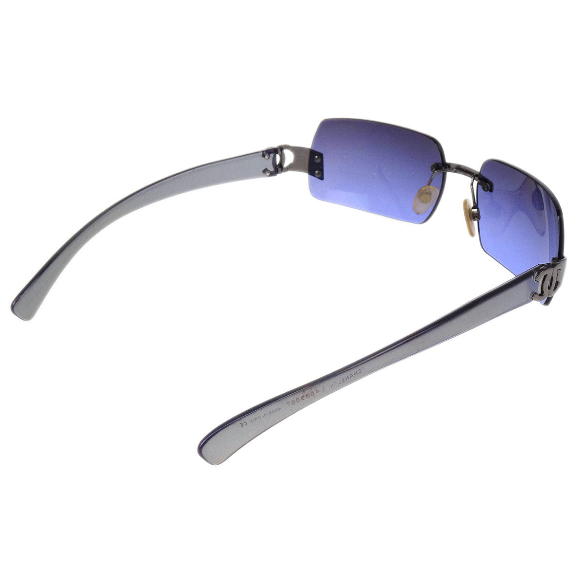 Chanel Sunglasses Eyewear Purple Small Good