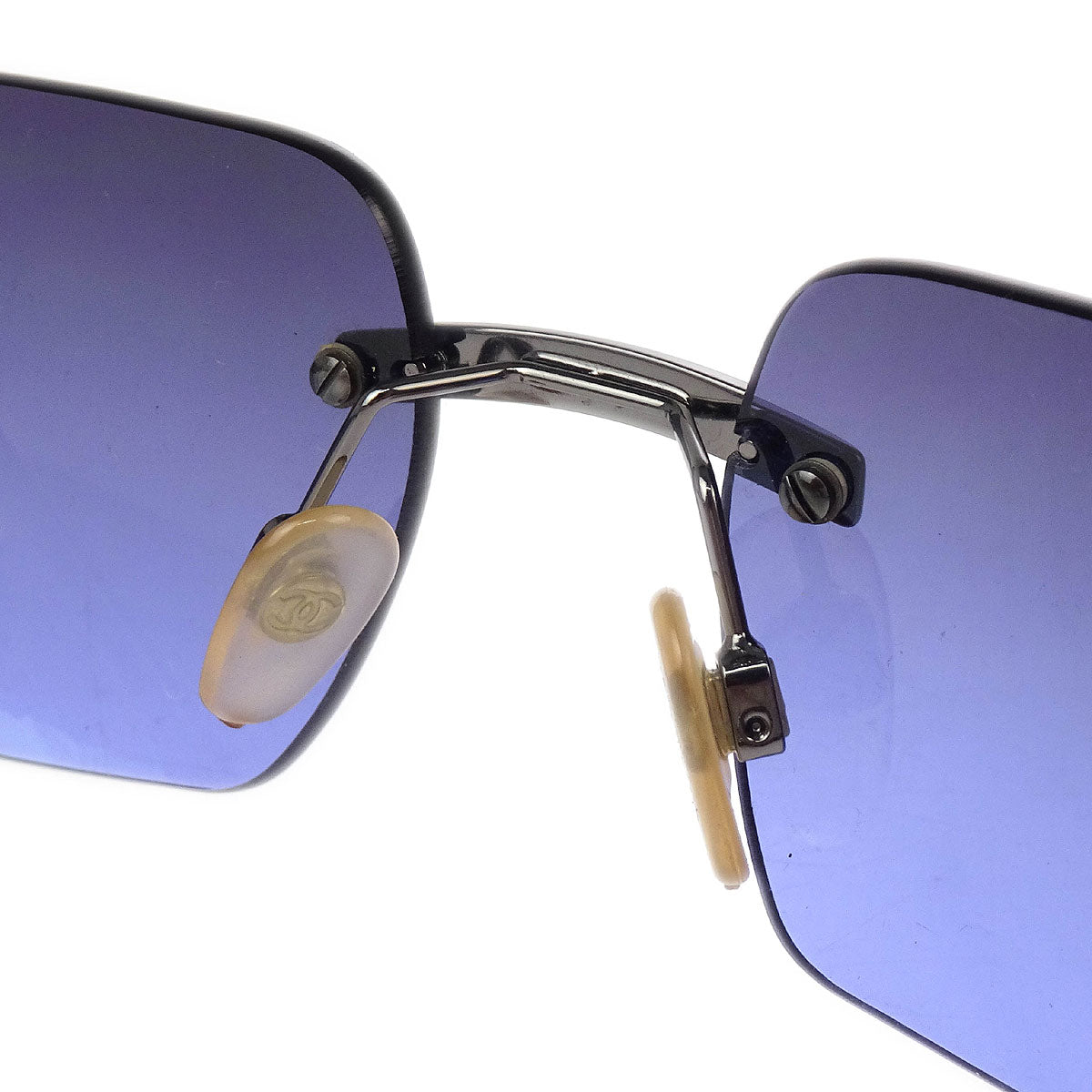 Chanel Sunglasses Eyewear Purple Small Good