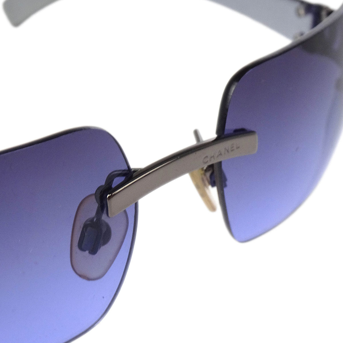 Chanel Sunglasses Eyewear Purple Small Good