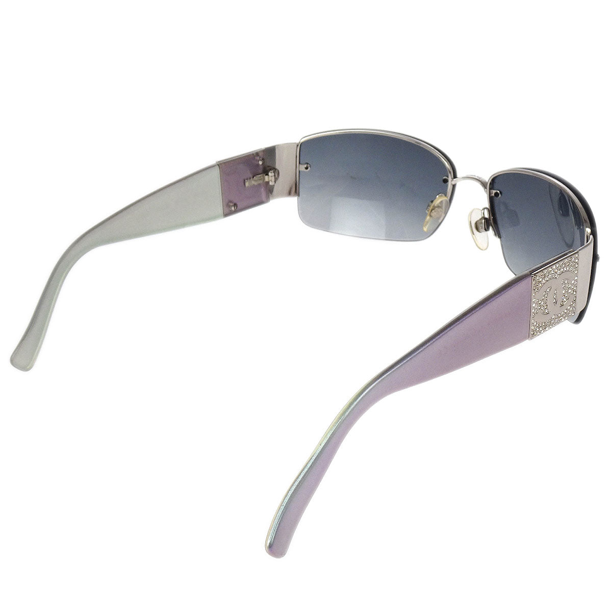 Chanel Sunglasses Eyewear Black Rhinestone Small Good