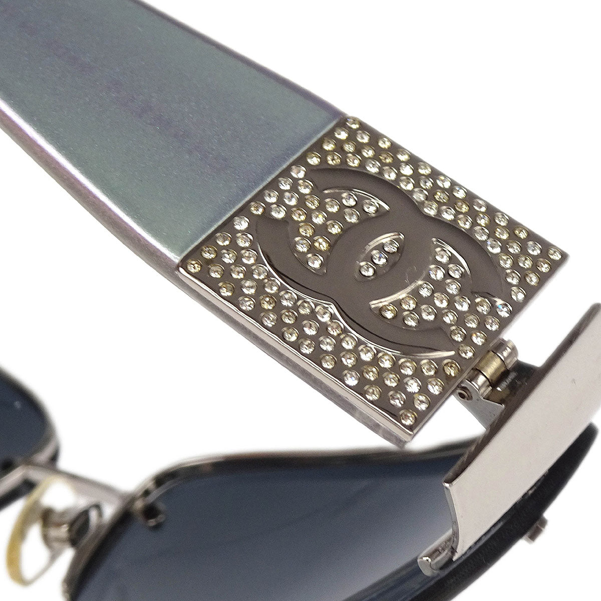 Chanel Sunglasses Eyewear Black Rhinestone Small Good