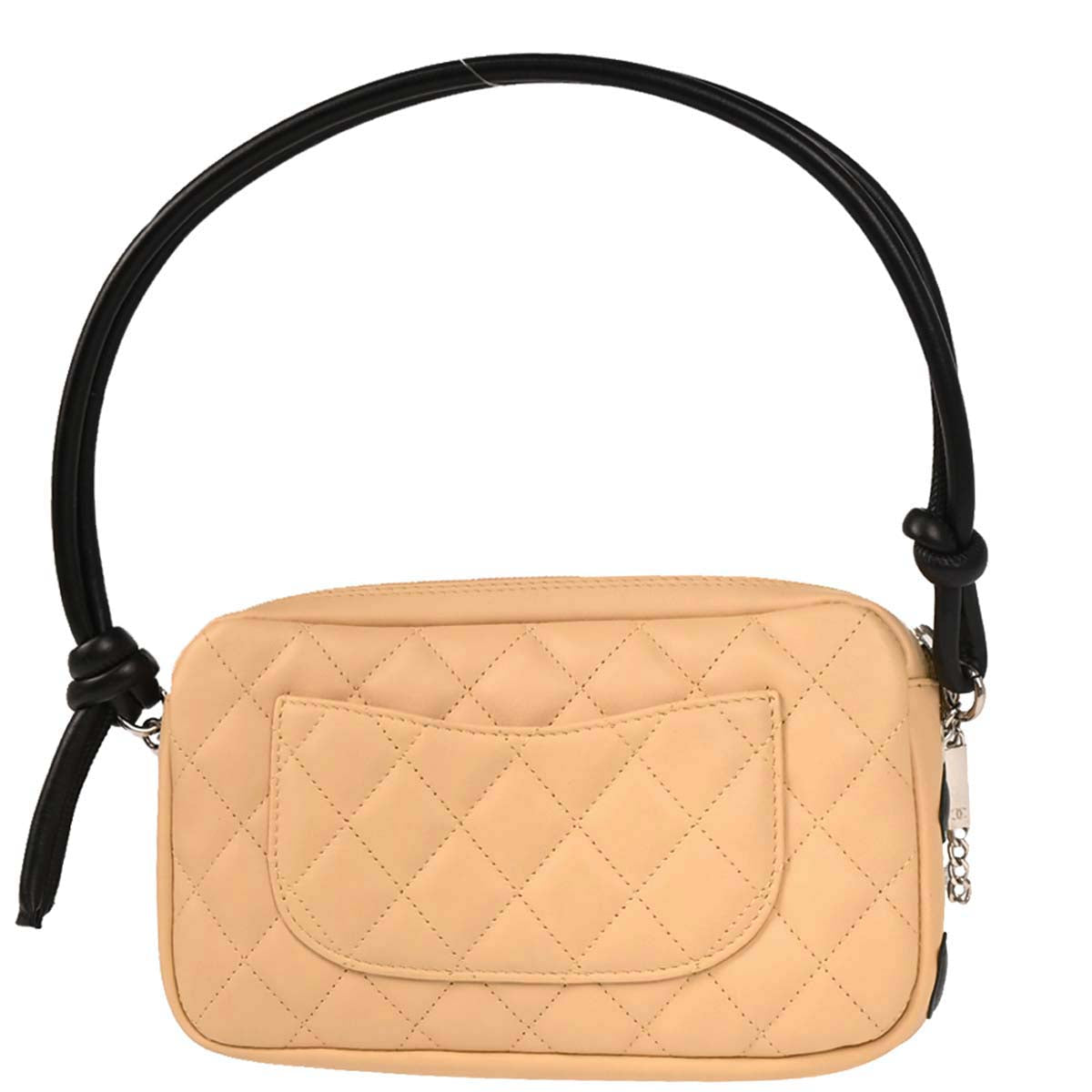 Chanel 2003-2004 Beige Calfskin Cambon Ligne Handbag