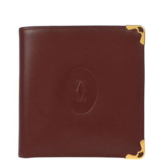 Cartier Must de Cartier Bifold Wallet Bordeaux