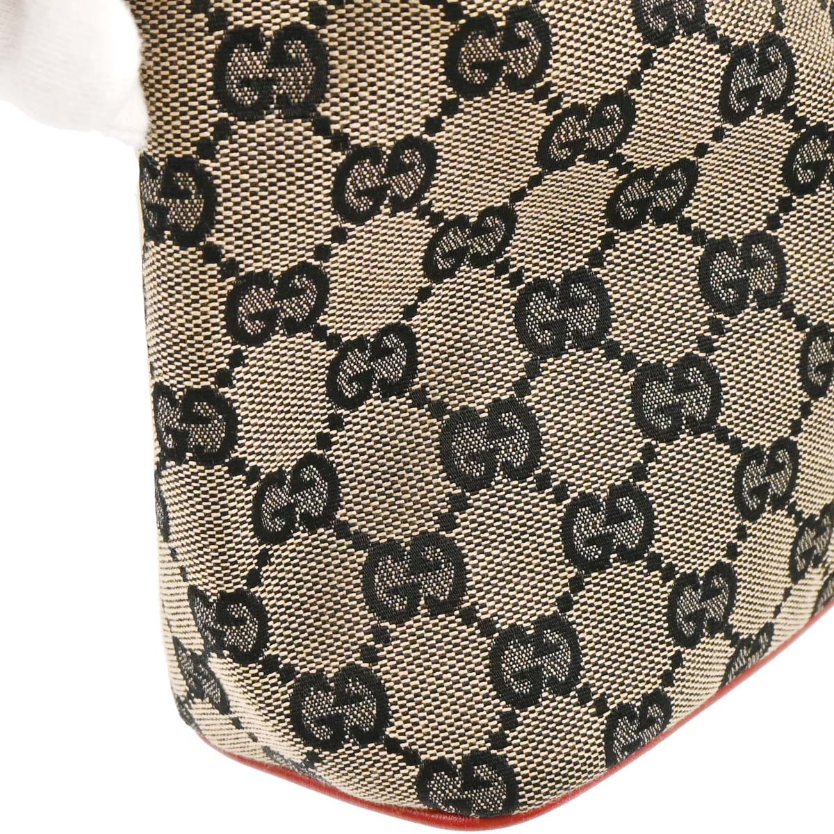 Gucci Red Beige GG Hobo Handbag