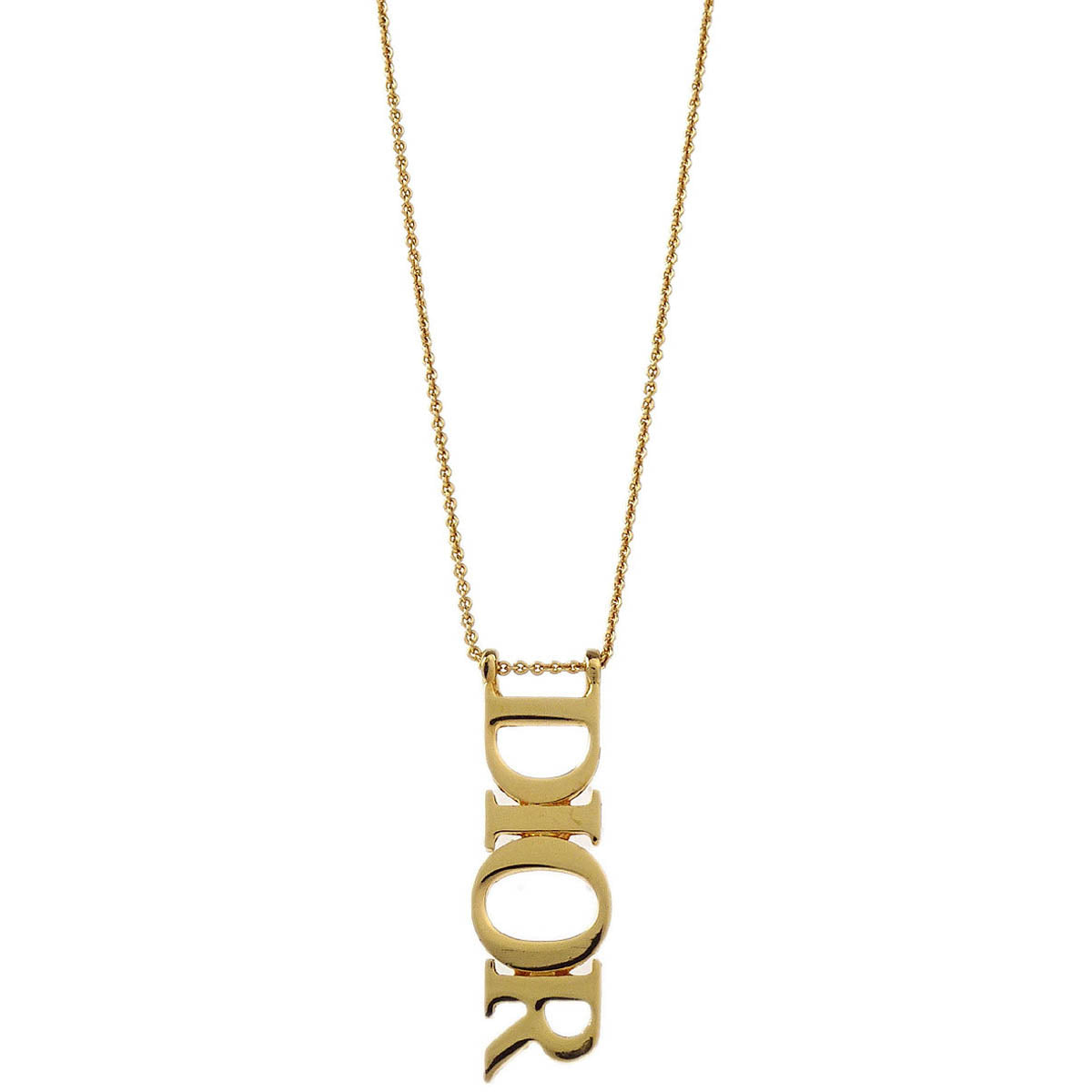 Christian Dior Necklace Pendant Gold