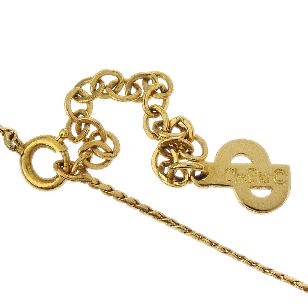 Christian Dior Necklace Pendant Gold