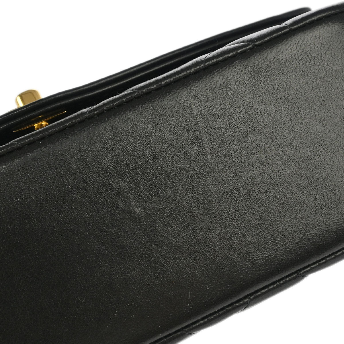 Chanel 1996-1997 Black Lambskin Small Diana Shoulder Bag